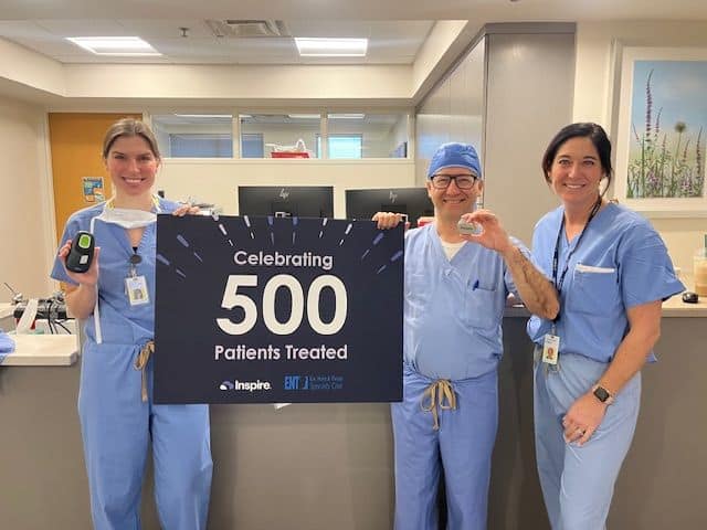 Celebrating a Remarkable Milestone at ENTSC: Dr. Perepelitsyn Treats His 500th Inspire Patient!